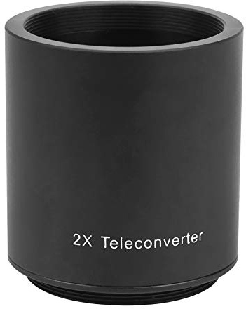 Tomantery 2x Converter Lins Teleconverter för M42 Mm Bajonettfäste 650-1300 Mm, Lätt och Hållbart Kameratillbehör för Fotografering Av Avstånd, Aluminiumlegering + Optiskt Glas, Svart
