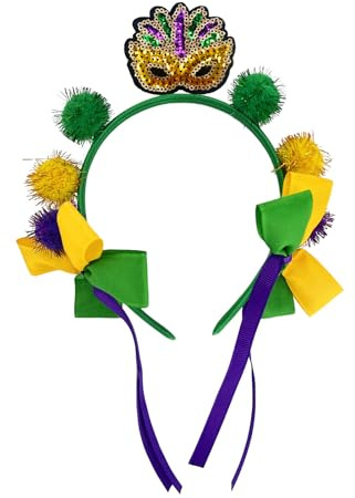 PoicVasd Lametta Stirnbänder, Cosplay, handgefertigte Haar Accessoires für Frauen, Maskerade Kopfschmuck, Kunstdekorationen, Party Haar Accessoire