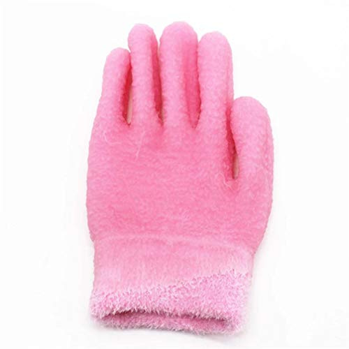 Lurrose Guantes Hidratantes de Algodón Reutilizables para Tejido y Flexible, Adecuados para Spa Casero y Obsequio en Navidad o San Valentín
