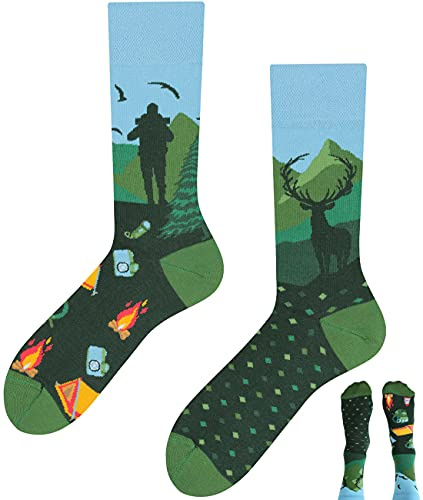 Todo Colours - Calcetines divertidos, multicolores, curiosos, con motivos alegres y llamativos, con mensajes en distintos idiomas, 43-46