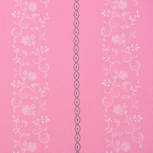 SCHÖNER LEBEN. Baumwollstoff Trachten Ranken Blumen Punkte rosa weiß grün 1,50m Breite
