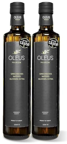 OLEUS PREMIUM Griechisches Olivenöl kaltgepresst, nativ extra | aus Koroneiki Oliven Premium 500ml