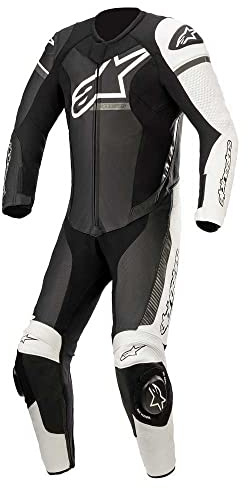 Alpinestars GP Force Phantom Endelad motorcykel läderdräkt, schwarz/weiß/grau, 56