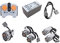 Power Functions Set, Motor Set with Remote Control, Battery Box, M/LMotor, Extension Wire Compatible with Many Models
