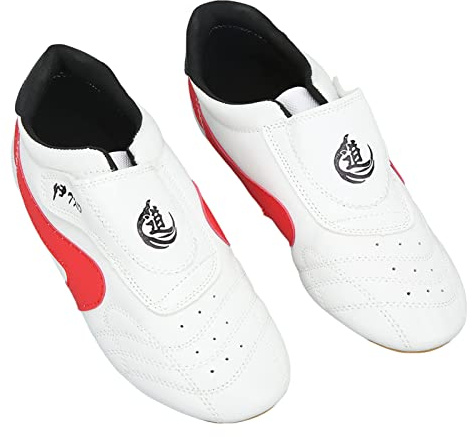 Zapatillas de Deporte de Artes Marciales, Suelas de Cuero Oxford a Prueba de Desgaste, Zapatos de Taekwondo Transpirables de Mano de Obra Fina Unisex Simples para Kung Fu (43)