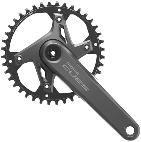 SHIMANO CUES FC-U6000-1 Kurbelgarnitur, 175 mm, 9/10/11-fach, 40t, 110 BCD | 110 BCD, Hollowtech II, schwarz