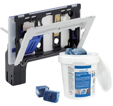 kör4u Geberit Einwurfschacht geeignet für Geberit Unterputzspülkästen UP300 und UP320, mit Wasserkastenwürfel für Reinigung und frischen Duft