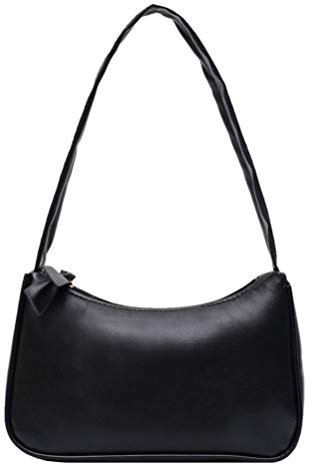 Mrisata Tracolla Ascellare in Pelle PU - Pochette Classica Retrò da Donna Borsa (Nero) (Mrisatav4aty6edb9-71)