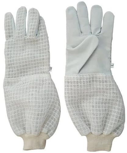 OZ ARMOUR 3-LAYER MESH VENTILATED COW HIDE GLOVES (Large)
