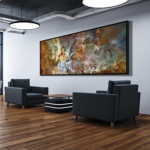 ZHMANLUCK Großes Bild, Kunstwerk für Büro, Wanddekoration, Poster und Druck, Wandkunst, Museum, Bild für Raumdekoration, 100 x 200 cm (39 x 79 Zoll) mit schwarzem Rahmen