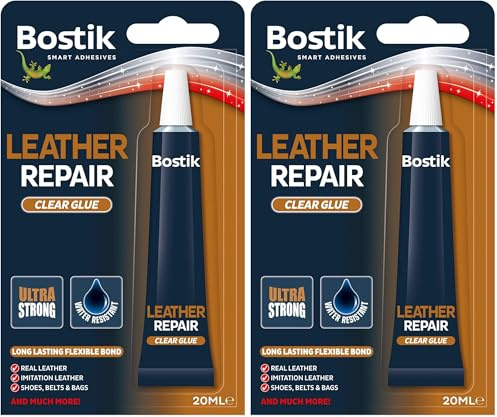 Bostik Leather Adhesive Glue 20 millilitre 381513 (Pack of 2)