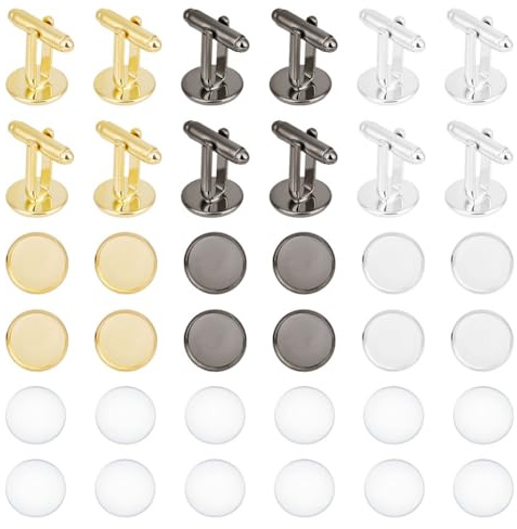 Enhörning Manschettknapp manschettknapp hitta cabochon manschettknapp inställningar fyrkantig manschett knapp bricka infattning manschettknapp tom inställning för kläder tillbehör kläder knappar
