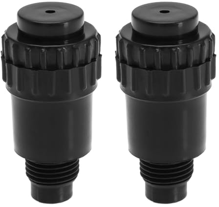 Create idea 2 Stück 16 mm Außengewinde Ölstopfen Verbinder Kompressor Ölstopfen Stecker Zubehör Geeignet für Luftkompressoren Kunststoff Schwarz