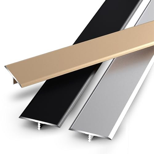 T-Form-Bodenübergangsstreifen, Laminat Fußboden Spalt Verbindungs Abdeckleisten, 1,5 Cm/2 Cm/3,3 Cm/4 Cm Breit, Für Türen, Unebene Böden, Fliesen-/Holz-/Laminatböden ( Color : Purple gold , Size : W 1