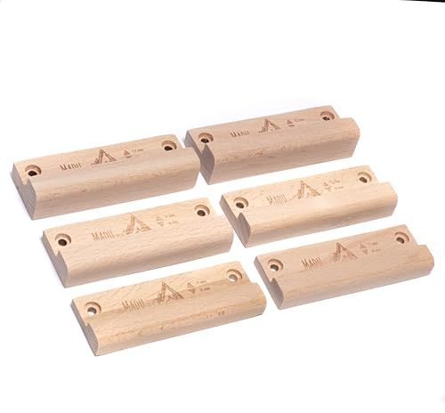 Madu Climb Ensemble d'entraînement de prises Micro Edge 6-12mm pour l'escalade (6 prises)