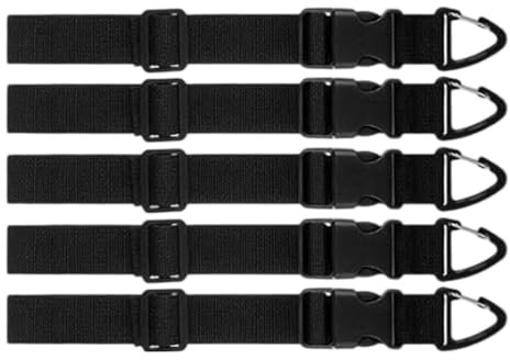 Lot de 5 attaches de câble extensibles – Gadgets assortis pour organisation de cordes, atelier, camping-car, accessoires de garage pour homme