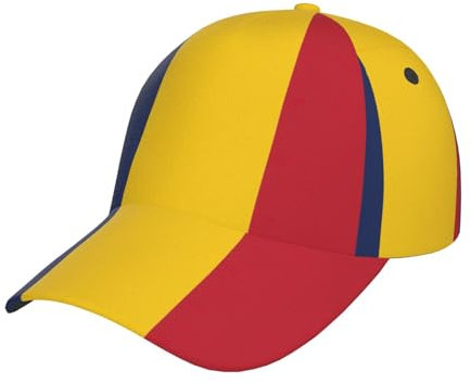 Baseballkappe, Motiv: Flagge des Tschads, stilvoll, gebogen, verstellbar, für Sommer, Strand und tropische Abenteuer, Schwarz, Schwarz , Einheitsgröße