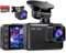 Dash Cam Front and Rear, 2’’ IPS Display Mini Car Camera, 2.5K+1080P Full HD Dashcams for Cars with G-Sensor, 170°Wide Angle, 24H Parking Mode, Loop Recording, Night Vision, 32GB Card Included
