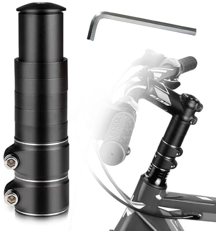 Lenkererhöhung Fahrrad, Fahrradlenker Erhöhung mit Sechskantschlüsseln, Fahrradlenker Vorbau, Lenkerverlängerung Fahrrad, 28,6 mm Fahrrad Lenker Erhöhen für Mountainbikes, Rennräder Citybikes