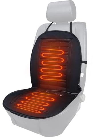 Bohany - Funda de asiento para coche con calefacción de invierno (12 V, con 2 niveles) para remolques y camiones y sedán y recogida