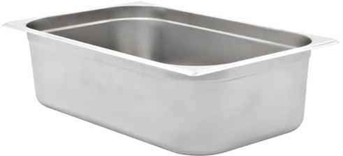 Generic Recipientes Gastronorm de Acero Inoxidable, GN 1/1, 20 Mm, Apilables y sin Rayones, Perfectos para Muebles y Equipos de Cocina Profesionales, Prácticos e Ideales para Restaurantes,
