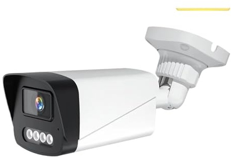 Caméras de Surveillance, Caméra IP 4K extérieure PoE for la Surveillance, H.265, détection de Mouvement, Vision Nocturne Infrarouge, portée de 20 m.