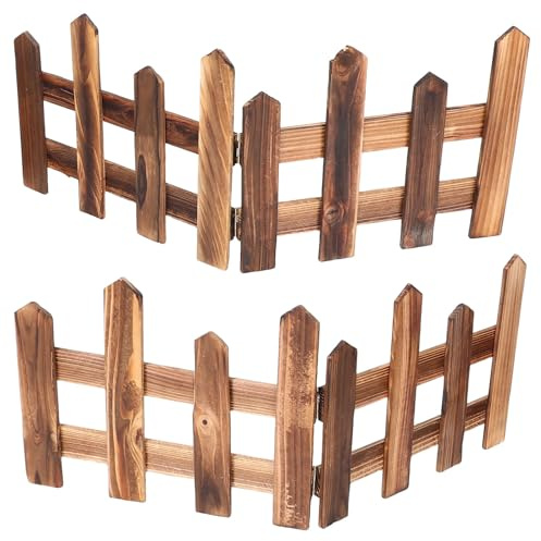Angoily Recinzione Decorativa in Legno per Albero di Natale Protezione per Giardino e Animali Domestici Staccionata Staccabile Fai da Te 12 M per Uso Interno ed Esterno