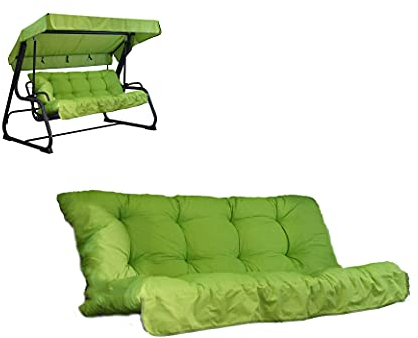 Kissen für 3-Sitzer-Hollywoodschaukel, inklusive passendem Dach, 100% Made in Italy, Rahmen Nicht im Lieferumfang enthalten.