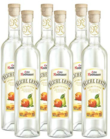 Echter Nordhäuser Reiche Ernte Apfel-Birne Obstspirituose (6 x 0.5 l)