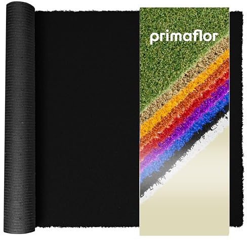 Primaflor Kunstrasen Fun4You | 200 x 300 cm | Schwarz | 12 mm | UV-stabil | wasserdurchlässig | Rasenteppich für Außenbereich | Outdoor-Bodenbelag als Bootsdeckbelag & für Sport