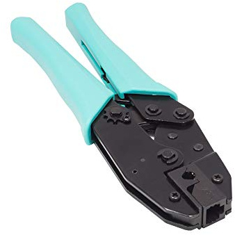 Bra anslutningar Crimpzange RJ45 Svart/turkos