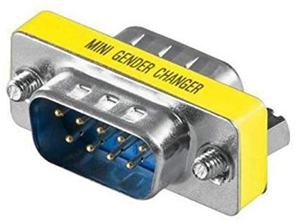 ISTARCOMPUTER - Convertidor Adaptador DB9 Macho a Macho Serie Cambiador de género