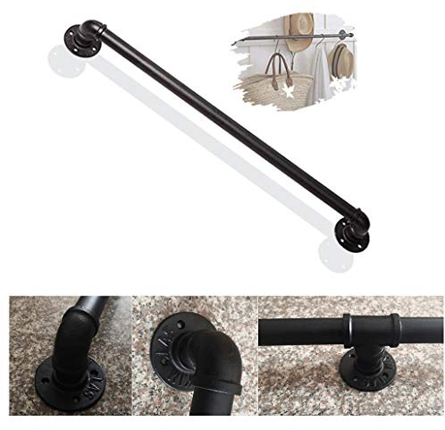 Industrial Powder Coat Finish Staircase Handrail Banister Rail Support Kit, 30~600cm Safety Hand Rail Use in Hallways, Ramps, or Stairs
