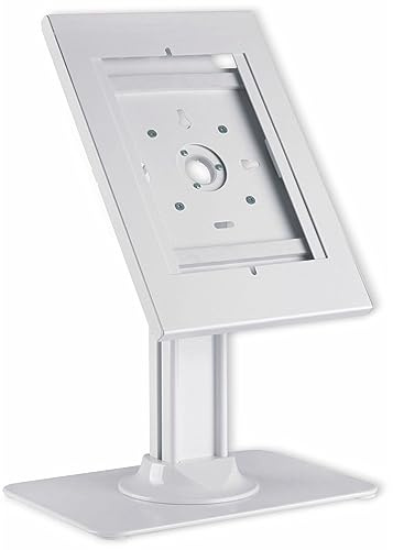 PureMounts PDS-5911 Support avec boîtier en Acier verrouillable pour tablettes Apple iPad 9,7 / iPad 10,2 / iPad Pro 10,5 / iPad Air 10,5 (Gen 3) / Samsung Tab A 10,1 2019, Blanc