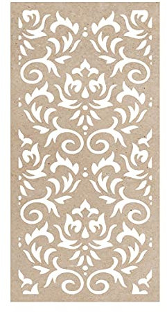 Generico Pannello Divisore per Ambienti Classico MDF Traforato 100x200cm Taglio Laser Decorazione Casa, Quadro, Fai da Te, Separè