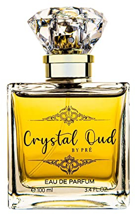 OUDbyPre Crystal Oud Luxury Eau De Parfum - Unique Spicy Saffron Fragrance, Long-Lasting with Intense Sillage, Suitable for Men & Women, 100ml