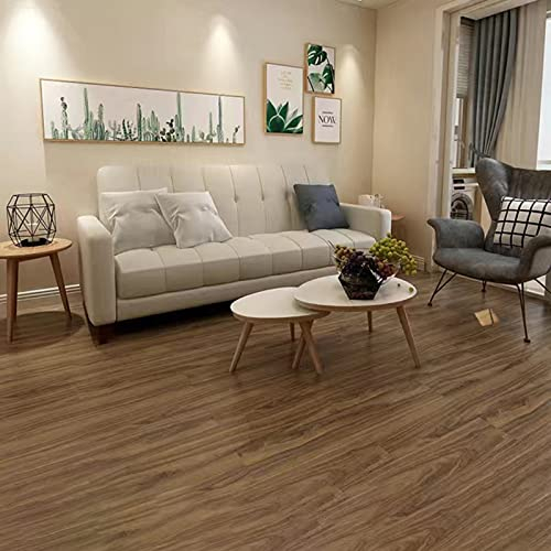 HARICSET Klebefliesen Boden PVC Bodenbelag Selbstklebend Holzoptik Natur Vinylboden Selbstklebend Holzoptik Tapete Linolium Fußbodenbelag PVC Küche Wasserdicht Bodenbelag Bad(Size:3sqm,Color:W45)