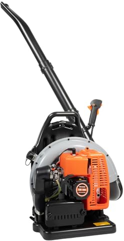 Soffiatore di foglie a testa a benzina 63 CC Motore potente a 2 tempi 3.6 HP raffreddato ad aria Benzina posteriore Foglia soffiatore Soffiatore Soffiatore Giardino Ventilatore Raffreddamento ad aria