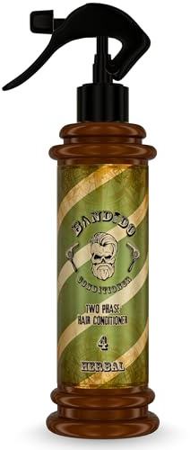 BANDIDO Balsamo Barba e Capelli Bi-Fasico alla Cheratina 350ml – Hitzeschutz für Haare, Keratin Lissierend, Sulfatfrei – Conditioner für Männer mit Pro-Vitamin B5 – Herbal