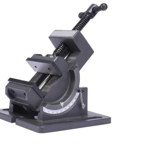 FUYUMIC Tilt Precision Vise Tilting Guide Rod Angle Flat-nose Pliers Milling Machine Small Vise Drilling Press Bench Vise Clamp(3 inch)