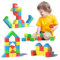 Asago Magnetische Bausteine Würfel 48 Stück große Magnetsteine 3D Magnete Puzzle zum Training des Gehirns für Kinder