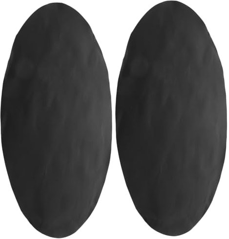 BEBEMOKO Runde Grillmatte 48cm Dicke 2 Stück Antihaft Grillmatten Für Terrasse Rasen Und Deck Zum Schutz Beim Grillen