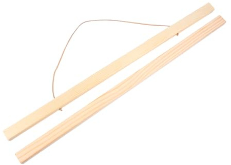 Alipis Marco De Pintura Magnético De Madera Maciza De Pino 50 Cm Barra Colgante Fuerte Para Decoración De Pared Sala, Dormitorio u Oficina