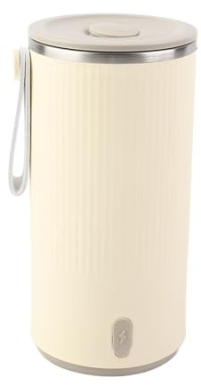Voyage électrique Kettle sans Fil Rechargeable 400 Ml 55 ° C en Acier Inoxydable Voyage à Eau Chaude Chaudière pour le Lait