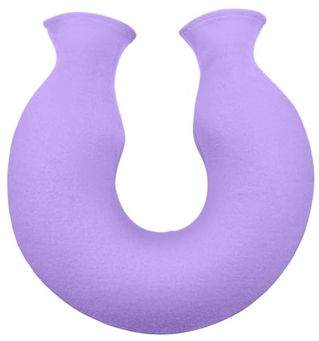 Reusable U-Shaped Hot Water Bottle with Soft Fabric Exterior – Neck and Shoulder Heat Pack for Women and Men, Reusable Warm Water Bottle for Home, Office and Winter Comfort