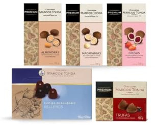 Chocolates Marcos Tonda – Pack Delicatessen | Chocolate Con Delicatessen Con 5 Productos | Caja De Chocolates Para Regalar | Chocolates Originales Para Regalar | Desde 1793