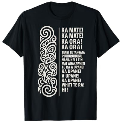 Neuseeland Maori Haka Ka Mate Song Rugby T-Shirt