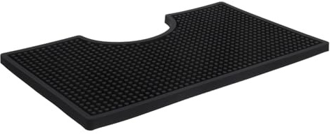 DIKACA Tapis Antidérapant Caoutchouc Épais pour Bar et Café Plateau Récupérateur de Gouttes Résistant Chaleur pour Tours à Bière et Machines à Café Protection Thermique pour Bar à et