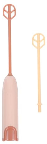 Toyvian Mini Sbattitore Elettrico Portatile con Manico per Latte in Polvere e Bevande Mixer Mano Multifunzione per Pappe Ragazzo Ragazza Compatto e Facile da Trasportare Riutilizzabile