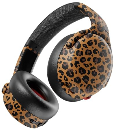Skullcandy Crusher ANC 2 Noise Cancelling Wireless Headphones - Leopard | Multi-Sensory Crusher Bass, Over-Ear Fit, Bluetooth, 60 Hours Battery, Working Out, Gym, Travel, Studying, Music, Gaming